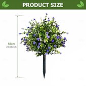  أشجار اصطناعية مزروعة في أصص مع أوتاد أرضية، وشجيرات كاميليا مقاومة للأشعة فوق البنفسجية، للاستخدام الداخلي &ديكورات خارجية في الصيف والخريف، ديكورات حفلات الزفاف في الحدائق المنزلية، ديكورات نباتات