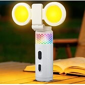 お買い得  キャンプ用ライトとランタン-キャンプ用COB懐中電灯、充電式、作業灯、RGBアンビエントモード、アウトドアキャンプ、バックパッキング用 &amp; 緊急