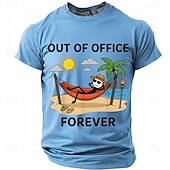  Hombre Gracioso Camiseta Manga Corta Camiseta Impresión 3D Cuello Barco Camisa Moda Design Sencillo Casual Diario Fiesta Gris Verano Primavera Ropa S M L XL XXL XXXL