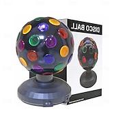 abordables Éclairage de scène-Projecteur LED rotatif à 360° pour scène disco, alimentation USB, idéal pour les DJ et les festivals. &amp;veilleuse décorative pour chambre, 1 pièce