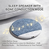 baratos Mini alto-falantes Bluetooth-Alto-falante de travesseiro com Bluetooth 5.4, alto-falante sem fio para dormir embaixo do travesseiro para ouvir discretamente, alto-falante pessoal fino para quem dorme de lado, ajuste de som
