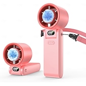 Χαμηλού Κόστους Φώτα &amp;amp; Φανάρια Κάμπινγκ-Φορητός φορητός ανεμιστήρας turbo με ψυγείο πάγου, προσωπικός ανεμιστήρας, επαναφορτιζόμενος 3600mah, χρόνος ψύξης 20 ωρών, ισχυρός αθόρυβος κινητήρας 20000 στροφών, απαραίτητος για