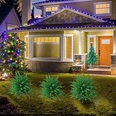 levne Umělé rostliny a zeleň-umělý zahradní rostlinný klas, umělá venkovní zeleň, 22palcová umělá rostlina do květináčů, do půdy, na terasu, do dvora a na sváteční dekoraci