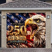 levne 250. výročí-Kryt garážových vrat k 250. výročí USA, vlastenecká dekorace ke Dni nezávislosti, ideální pro venkovní oslavy a sváteční dekorace.