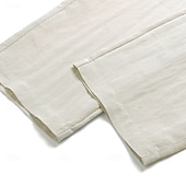 abordables Classique-Homme Pantalon en lin Tencel Pantalons Pantalon d'été Cordon de serrage Avec Poches Taille Élastique Uni Confort Respirant Longueur complète Quotidien Extérieur Plage Mode Style Classique Kaki Non