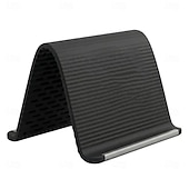 cheap Phone Holder-Portable Silicone Phone Stand for Travel, Compact Foldable Tablet Holder for Plane and Desk, Flexible Non-Slip Mobile Phone Stand for All Smartphones and iPads, Travel Essential Accessory