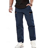 cheap Bottoms-Men's Outdoor Pants Cargo Pants Hiking Pants Trousers Summer Spring Autumn / Fall Outdoor Tailored Fit Waterproof Quick Dry Breathable Pants / Trousers Drawstring Pocket Elastic Waist Black Army Green