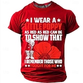 abordables Camisetas Patrióticas 250-Día de los Caídos Hombre Argot divertido Camiseta Manga Corta Camiseta Impresión 3D Cuello Barco Camisa Moda Diario Diario Calle Azul Piscina Rojo Verano Primavera Ropa S M L XL XXL XXXL