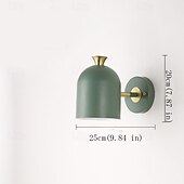 cheap Indoor Wall Lights-Cute Macaron Wall Lamp, 4 Color Options Green/Pink/Blue/Yellow, E27, Adjustable Cylindrical Lampshade, Metal Wall Sconce for Bedroom, Kids Room, Nursery, Living Room, Nordic Modern Decor
