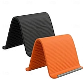 cheap Phone Holder-Portable Silicone Phone Stand for Travel, Compact Foldable Tablet Holder for Plane and Desk, Flexible Non-Slip Mobile Phone Stand for All Smartphones and iPads, Travel Essential Accessory