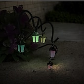 voordelige decoratieve tuinpalen-6 stuks miniatuur tuinstekers, lichtgevend in het donker, mini bonsai-ornamenten, kleine knutselwerkjes voor bijeenkomsten en feesten, mini sprookjestuinlandschappen, betoverende tuindecoratie