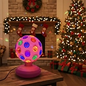 abordables Éclairage de scène-Projecteur LED rotatif à 360° pour scène disco, alimentation USB, idéal pour les DJ et les festivals. &amp;veilleuse décorative pour chambre, 1 pièce
