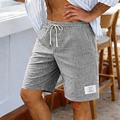 tanie Klasyczny-Męskie Szorty Letnie szorty Szorty plażowe Szorty na co dzień Ściągana na sznurek Elastyczny pas Jednokolorowe Teksturowany Komfort Krótki Codzienny Na zewnątrz Streetwear Moda Retro / vintage