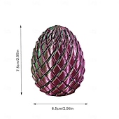 رخيصةأون تماثيل-بيضة تململ مطبوعة بتقنية ثلاثية الأبعاد، لعبة انزلاقية لتخفيف التوتر، بيضة تململ ملتوية لعيد الفصح للبالغين، ألعاب تململ صغيرة منزلقة لحشو سلال عيد الفصح، أحجية دوارة لتخفيف التوتر