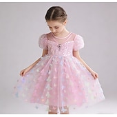 baratos Fantasias para meninas-Princesa Animal Vestidos Traje Cosplay Roupa Filme Estilo bonito Tutus Led acende for Para Meninas Crianças Baile de Máscaras Diário Festa Comic Con