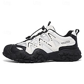 billiga Vardagssneakers-herrskor för utomhusbruk, andningsbara skor med snabb snörning, halkfria, skyddande sportskor för män, vandring, camping, resor, utomhusarbete och vardagskläder