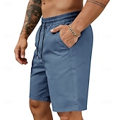 voordelige Casual korte broek-Voor heren Korte broek Casual korte broek Atletische korte broek Zak Elastische taille Effen Comfort Sneldrogend Knielengte Buiten Vakantie Modieus Streetwear blauw Zwart Inelastisch