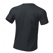 cheap Men's Casual T-shirts-Men's T Shirt Short Sleeve Shirt Tee Top Short Sleeve Crew Neck Summer Spring Solid Color Streetwear Stylish Leisure Quick Dry Slim Daily Vacation Sport Black Blue Grey Top Tee for Men