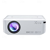 economico Proiettori-Videoproiettore intelligente con supporto nativo 1080p, decodifica 8K, sistema operativo Android 9.0, Wi-Fi dual band 5G, HDR 10+. &amp;Proiettore audio Dolby per i Mondiali di calcio del 2026, per