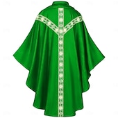 billiga Kappor och Kappor-Medeltida kostymer Renässans Kappa Präst Maskeradkläder Unisex Religiöst Halloween Karnival Renässansmässan LARP Vuxna Kappa