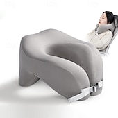 お買い得  パーソナルケアと健康-旅行用枕 U字型 純低反発素材 ネックピロー 飛行機 オフィス 昼寝用 頸椎枕 フライト 睡眠 ヘッド ネック サポート