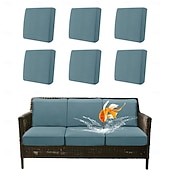 Недорогие Чехол для дивана-100% водонепроницаемые, не проливающиеся чехлы для уличных подушек, чехлы для диванов, эластичные чехлы для подушек садовых кресел, сменные чехлы для сидений, однотонные.