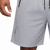 cheap Casual Shorts-Men's Active Shorts Casual Shorts Athletic Short Pocket Elastic Waist Plain Plain Solid Quick Dry Sports Above Knee Outdoor Gym Training Sports Sport Black Navy Blue Stretchy