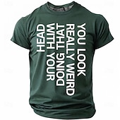  Bărbați Amuzant Tricou Manșon scurt Tricou Tipărire 3D Stil Nautic Cămașă Modă Designer Simplu Casual Zilnic Petrecere Roșu-aprins Vară Primăvară Îmbrăcăminte S M L XL XXL XXXL