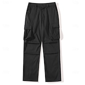 abordables Pantalons Cargo-Homme Pantalons Cargo Pantalons Pantalon tactique Pantalons de Travail Pantalon de randonnée Taille Élastique Multi-poches Poche à Rabat Uni Confort Portable Occasionnel Quotidien Extérieur Vacances