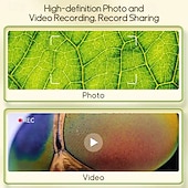 abordables Microscopios y endoscopios-Microscopio digital para niños, microscopio portátil de mano con pantalla LCD de [2.0", juguete científico STEM para la exploración infantil, cámara con foto y video para niños pequeños, regalo para niños y niñas