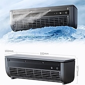 preiswerte Desktop-Lüfter-Wandmontierter Verdunstungsluftkühler, persönlicher Klimaventilator mit Eisnebel für Küche und Haushalt, platzsparender Ventilator mit Luftbefeuchter für Zuhause und Büro, leiser Betrieb