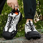 billiga Vardagssneakers-herrskor för utomhusbruk, andningsbara skor med snabb snörning, halkfria, skyddande sportskor för män, vandring, camping, resor, utomhusarbete och vardagskläder