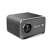 baratos Projetores-Projetor inteligente 4K com Android 13, projetor nativo para home theater com resolução 1080p e foco automático. &amp;Correção trapezoidal automática, Wi-Fi 6, Bluetooth 5.4, chip Amlogic T950S, projetor