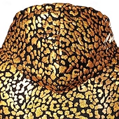 levne Topy-Retro Disko 80. léta Kamizelka Bez rukávů Disko Lesklá metalíza Leopard Maškarní kostým Pánské předvečer Všech svatých Karneval Párty Bar Noční klub Dospělí Vrchní deska Jaro léto