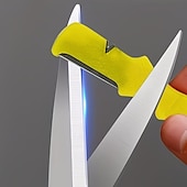 رخيصةأون أدوات وأجهزة المطبخ-مجموعة أدوات شحذ السكاكين الاحترافية للمطبخ، مكونة من 6 قطع، مصنوعة من فولاذ التنجستن والماس والسيراميك، أداة متعددة الوظائف لشحذ مختلف أنواع الشفرات، حجر شحذ لسكاكين الحدائق ومقصات الحدائق.