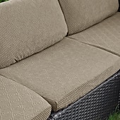 abordables Funda para Cojines de Patio-8 fundas elásticas para cojines de patio, fundas impermeables de repuesto para sofás de exterior, sofá de exterior &amp;Fundas para sofás, fundas para cojines de muebles de patio, protector de muebles