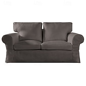cheap Sofa Cover-2 Seat Sofa Cover or  2 Seat Sofa Bed Cover with Cushion Covers and Backrest Covers For Ektorp Couch Slipcover Washable Furniture Protector  LITB PRIME cover Ektcover