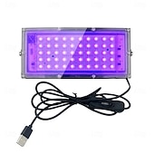 olcso Dekoratív fények-1 db 2 db usb lila fényű 395nm 405nm UV-kötő lámpa fluoreszkáló detektor lámpa árnyékmentes ragasztókötő lámpa zöld olaj gyantakötő