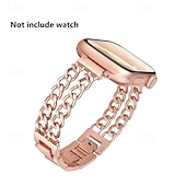 abordables Bracelets Apple Watch-Bracelet Bijou Compatible avec Bracelet Apple Watch 38mm 40mm 41mm 42mm 44mm 45mm 46mm 49mm Paillettes Chaîne double Luxe Alliage Bracelet de remplacement pour iwatch Ultra 3 2 Series 11 10 9 8 7 SE