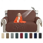 Недорогие Чехол для дивана-Водонепроницаемый нескользящий чехол для дивана для домашних животных, однотонный, защищает диван от мочи, моющийся чехол для мебели для собак и кошек.