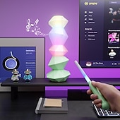 voordelige Nursery Night Lights-Magic Crystal Bluetooth-luidspreker met afstandsbediening en RGB-sfeerverlichting. &amp;Draaifunctie, aanraakbediening, Bluetooth 5.3, draagbaar woonaccessoire, cadeau voor tieners en volwassenen