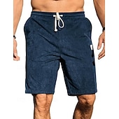 economico Pantaloncini casual-Per uomo Shorts Shorts da Spiaggia Pantaloncini casual Pantaloncini di velluto a coste Tasca Elastico in vita Semplice Comodità Traspirante Lunghezza al ginocchio All'aperto Spiaggia Vacanza Vacanza