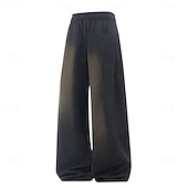 economico Classico-Per uomo Pantaloni di Lino Pantaloni Pantaloni Estivi Pantaloni da Spiaggia Coulisse Elastico in vita Tinta unica Comodità Traspirante Quotidiano All'aperto Spiaggia Vacanza Moda Nero Albicocca