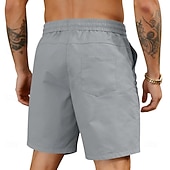 voordelige Casual korte broek-Voor heren Korte broek Casual korte broek Atletische korte broek Zak Elastische taille Effen Comfort Sneldrogend Knielengte Buiten Vakantie Modieus Streetwear blauw Zwart Inelastisch