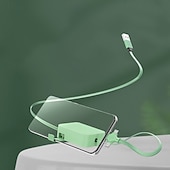 economico Cavetti per cellulari-Confezione da 2 cavi di ricarica retrattili 3 in 1 con supporto per telefono, cavo di ricarica multi USB per iPhone, tipo C, micro USB, colori macaron, cavo di ricarica da viaggio portatile
