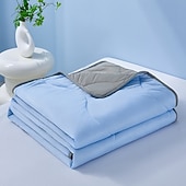 economico Biancheria da letto rinfrescante-Trapunta rinfrescante estiva, coperta leggera e traspirante, morbida coperta in seta ghiaccio per camera da letto, biancheria da letto per la casa