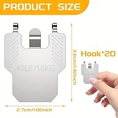 Недорогие Улучшение положения семей-20 шт. специальных крючков-защелок для подвешивания гипсокартона на стену, устойчивые к царапинам, прочные, для художественной живописи, зеркал, фотографий, плакатов, набор инструментов для