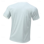 abordables Camisetas casuales de hombre-Hombre Camiseta Camisa manga corta Camiseta superior Manga Corta Cuello Barco Verano Primavera Color sólido Ropa de calle Elegante Básico Secado rápido Delgado Diario Exterior Vacaciones Café