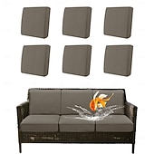 Недорогие Чехол для дивана-100% водонепроницаемые, не проливающиеся чехлы для уличных подушек, чехлы для диванов, эластичные чехлы для подушек садовых кресел, сменные чехлы для сидений, однотонные.