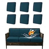 Недорогие Чехол для дивана-100% водонепроницаемые, не проливающиеся чехлы для уличных подушек, чехлы для диванов, эластичные чехлы для подушек садовых кресел, сменные чехлы для сидений, однотонные.